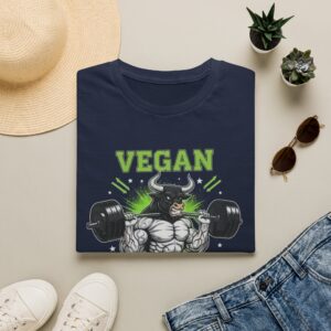 12272812425284827495_2048.jpeg Vegan Power T-Shirt — Muscle Bull Weightlifting Vegan Tee