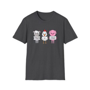 9091454666071436254_2048.jpeg Animal Friends T-Shirt — Cute Cow, Chicken & Pig Graphic