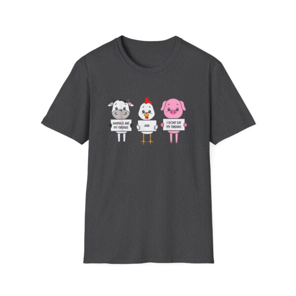 Animal Friends T-Shirt — Cute Cow, Chicken & Pig Graphic